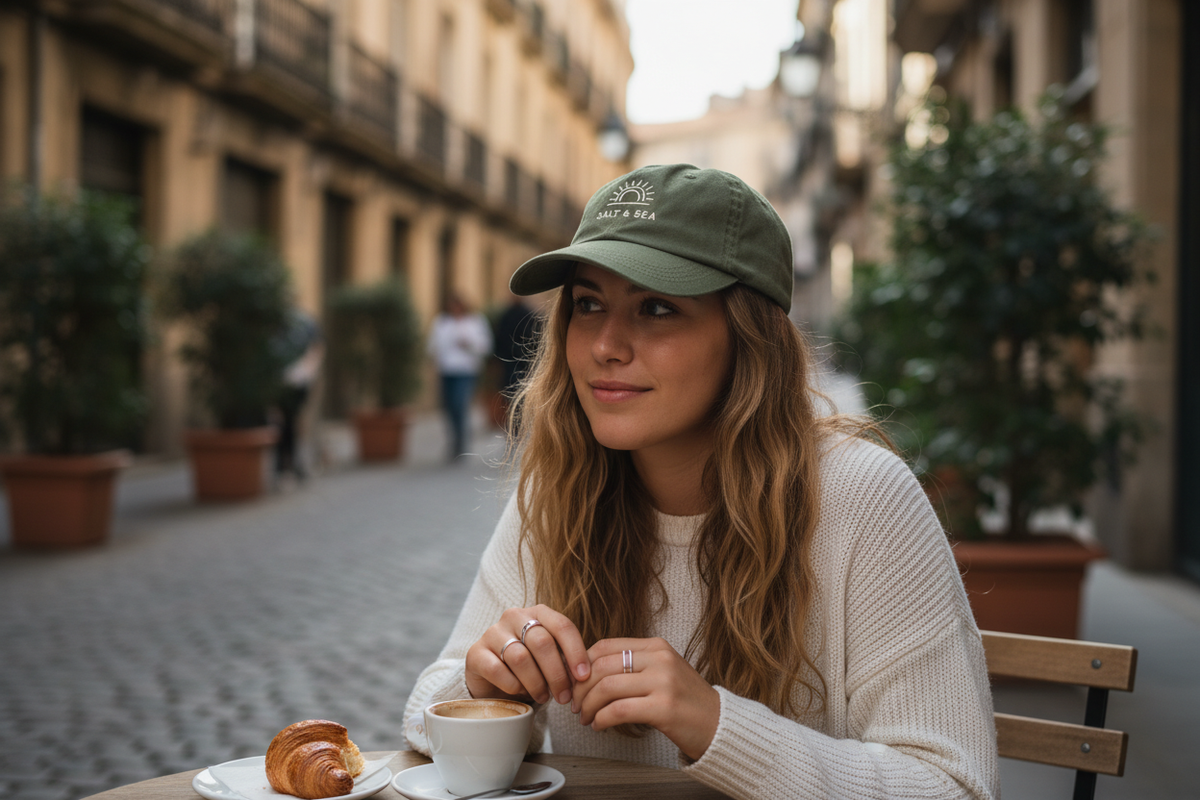 Olive Green Streetwear Cap