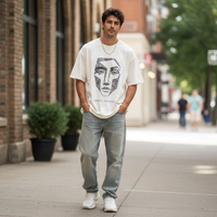 White Oversized Graphic Tee