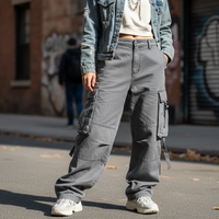 Grey Cargo Pants