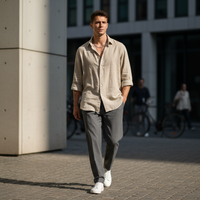 Beige Casual Shirt