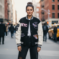 Black White Varsity Jacket