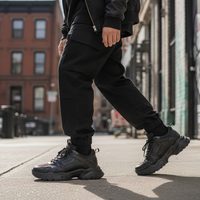 Black Chunky Sneakers